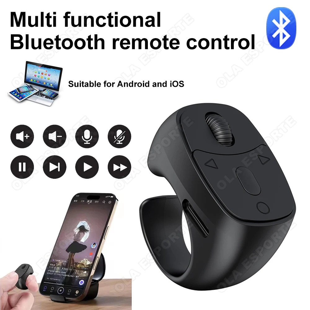 Wireless Finger Shutter Ring for Mobile Control