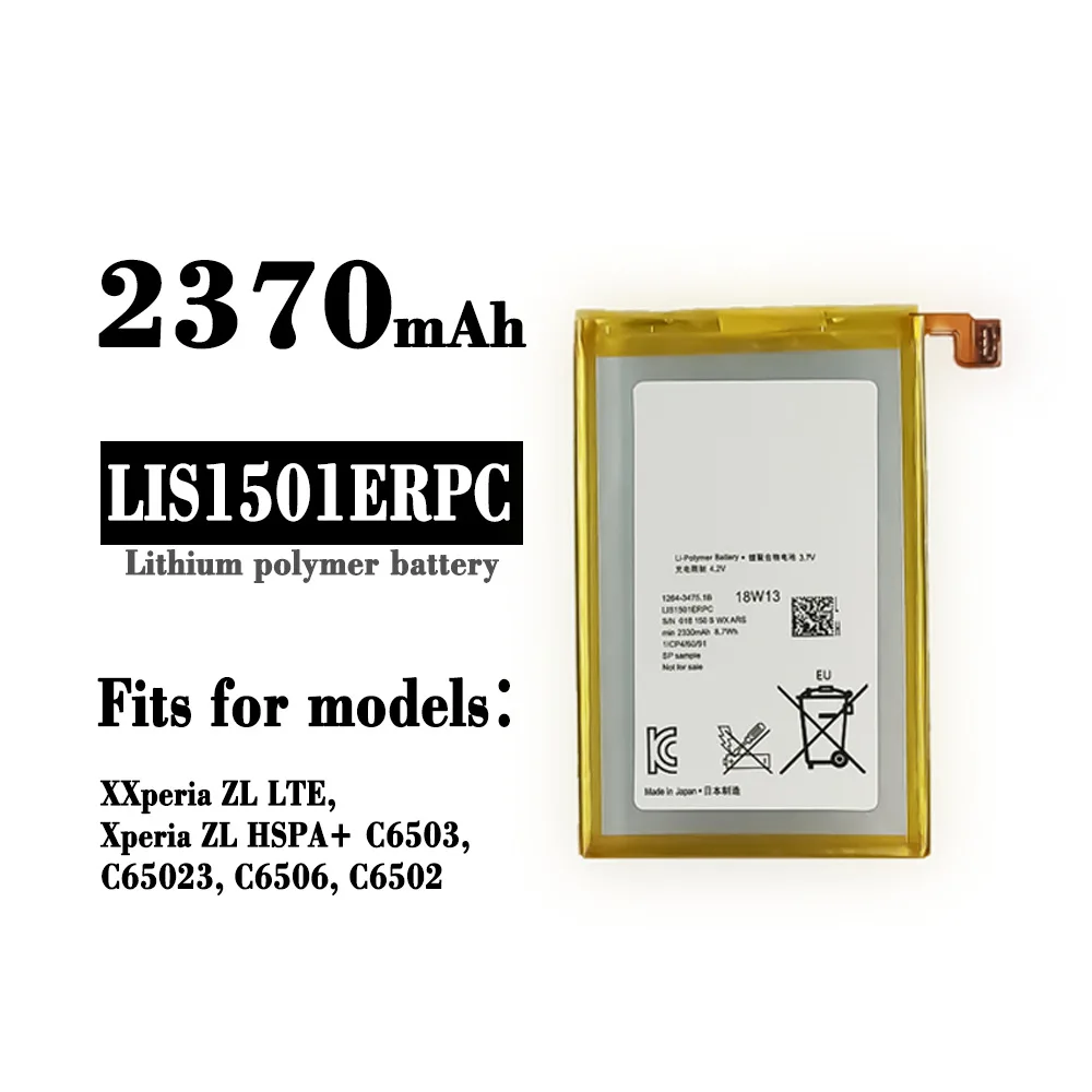 

Orginal Battery LIS1501ERPC For Sony Xperia ZL LTE Xperia ZL HSPA+ C6503 C65023 C6506 C6502 High Quality Internal Bateria +Tools