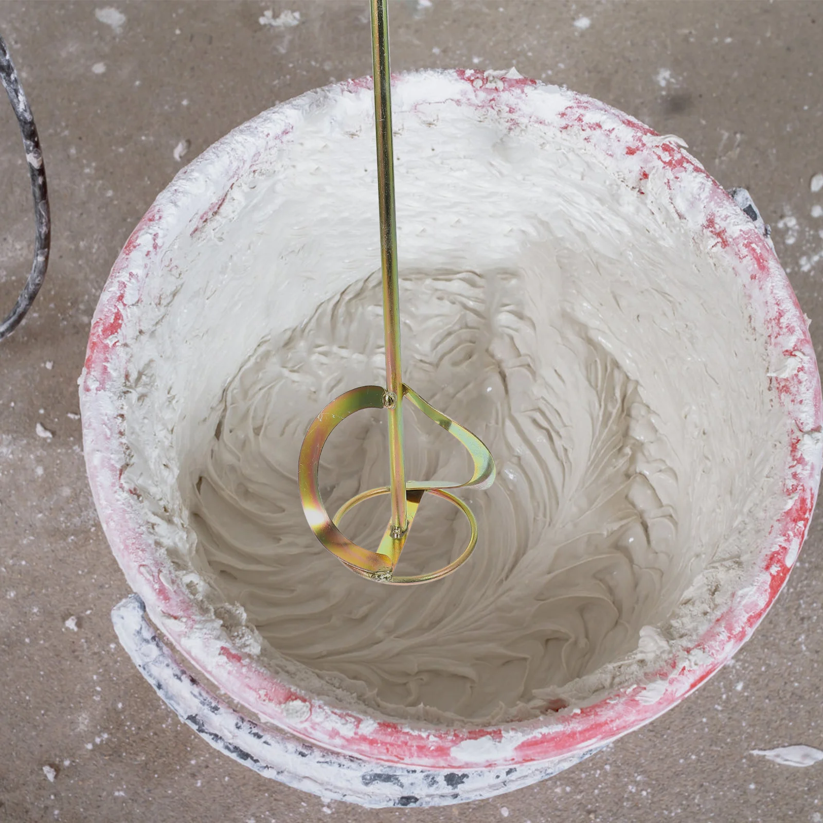 

Carbon Steel Stirring Rod Plaster Drill Mixer Drywall Mud Cement Mixing Rods Electric Tool Parts Mortar Mixer Head Oil Paint