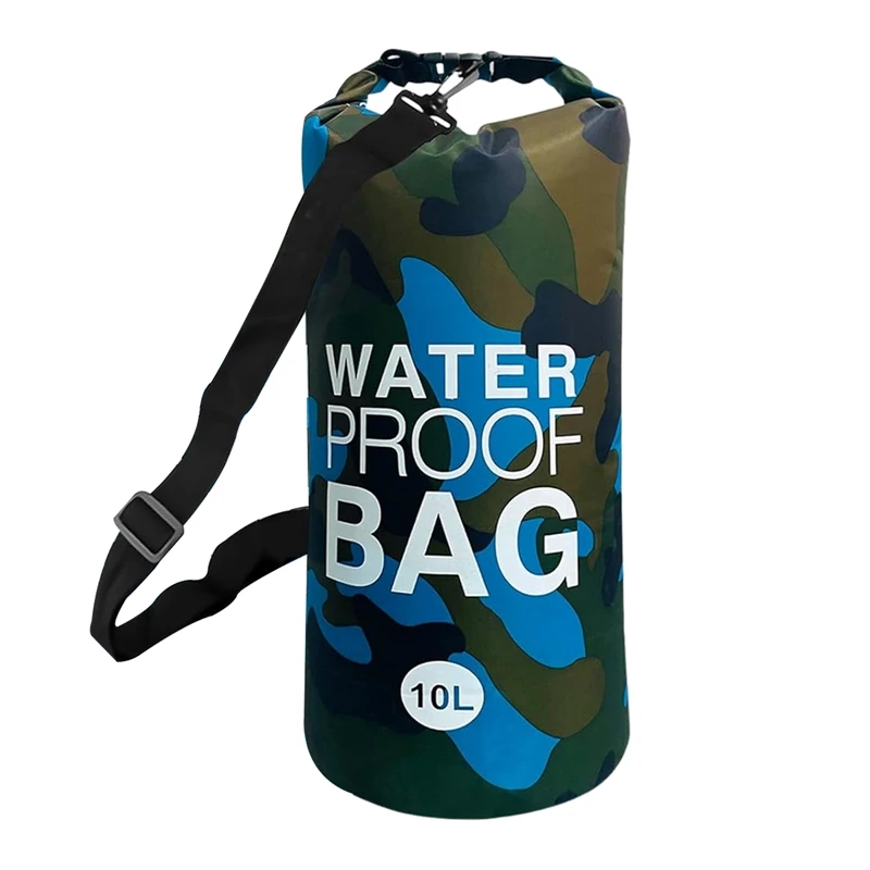 10L Waterproof Storage Bag Outdoor Boating Kayaking Canoeing Floating Dry Sack Pouch Safety Carrying Bags Water Floating Pack