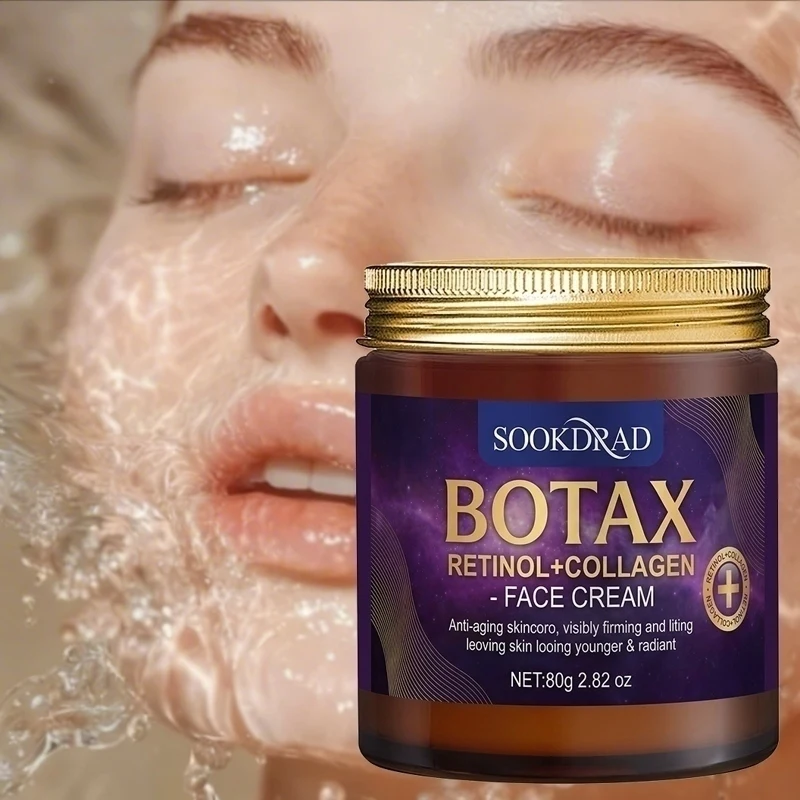 Botax Face Cream, Retinol+Collagen,80g Daily Glow, Hydrating, All Skin Types,2.82oz