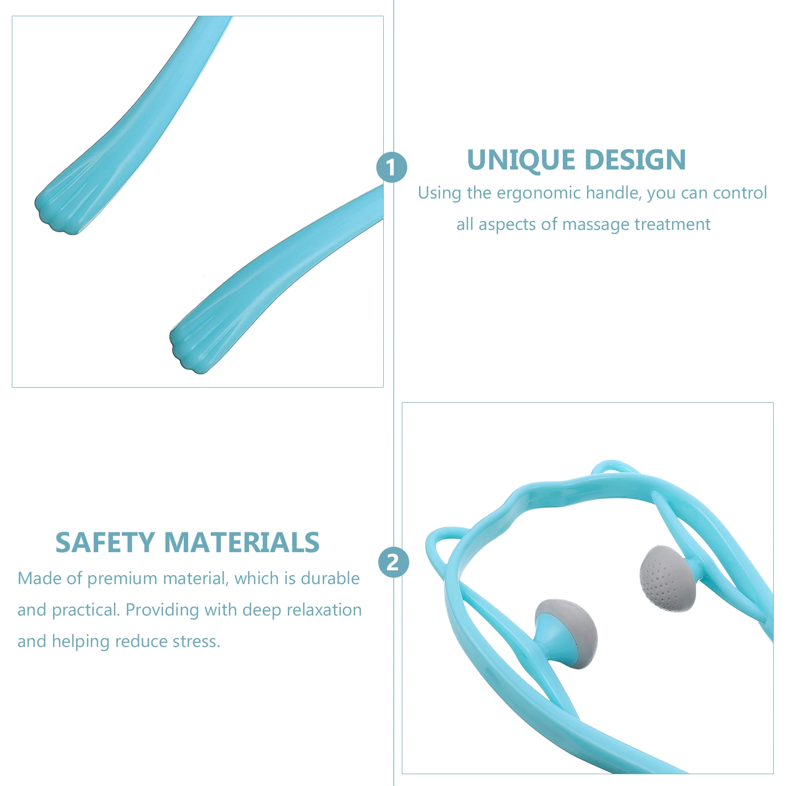 

Neck Massager Pain Relief Handheld Rolling Tool Cervical Spine Scroll Wheel Pp Manual Roller