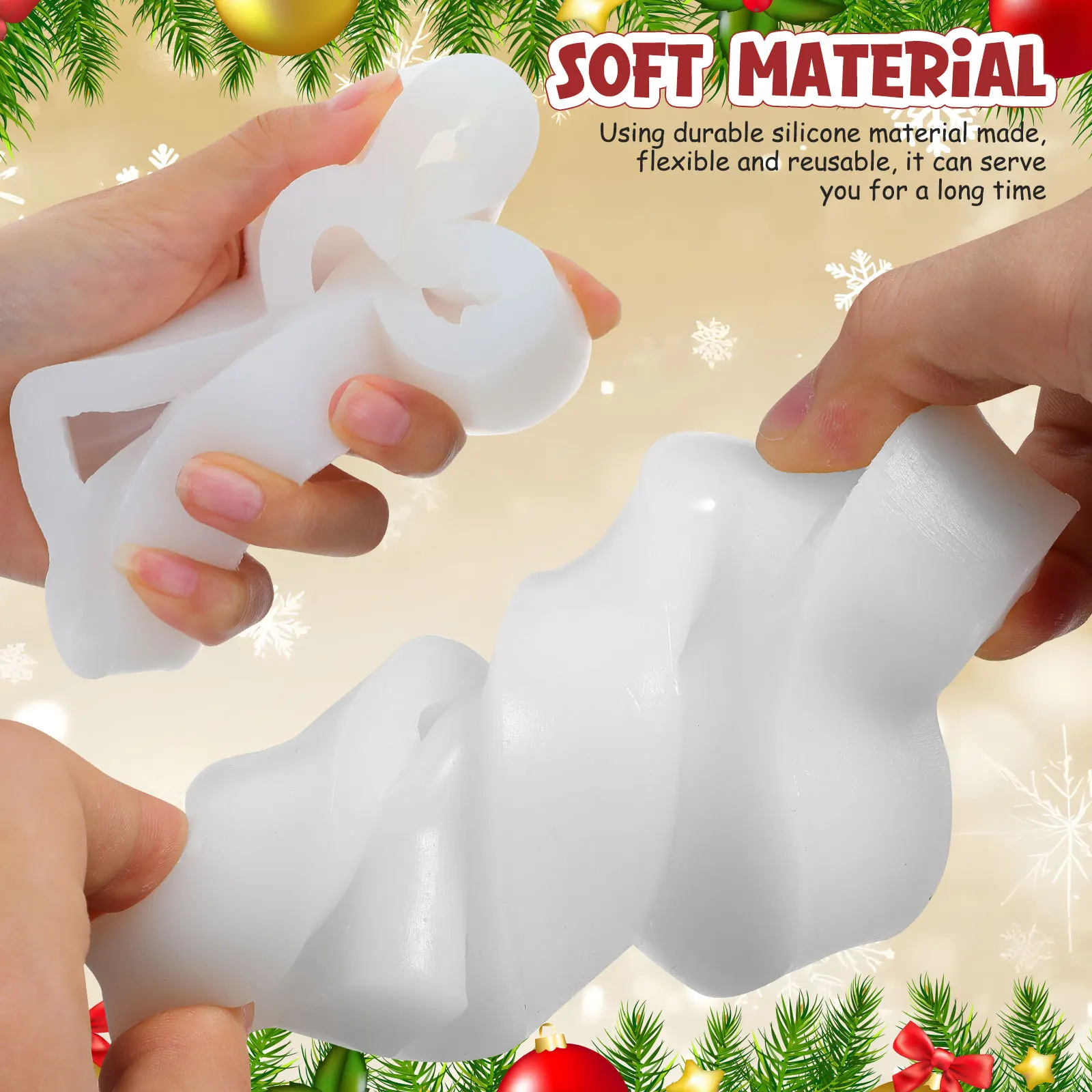 3 قطع DIY قالب الشموع حامل الراتنج قوالب اكسسوارات المنزل هلام زخرفة صنع ملحقات الخبز #4