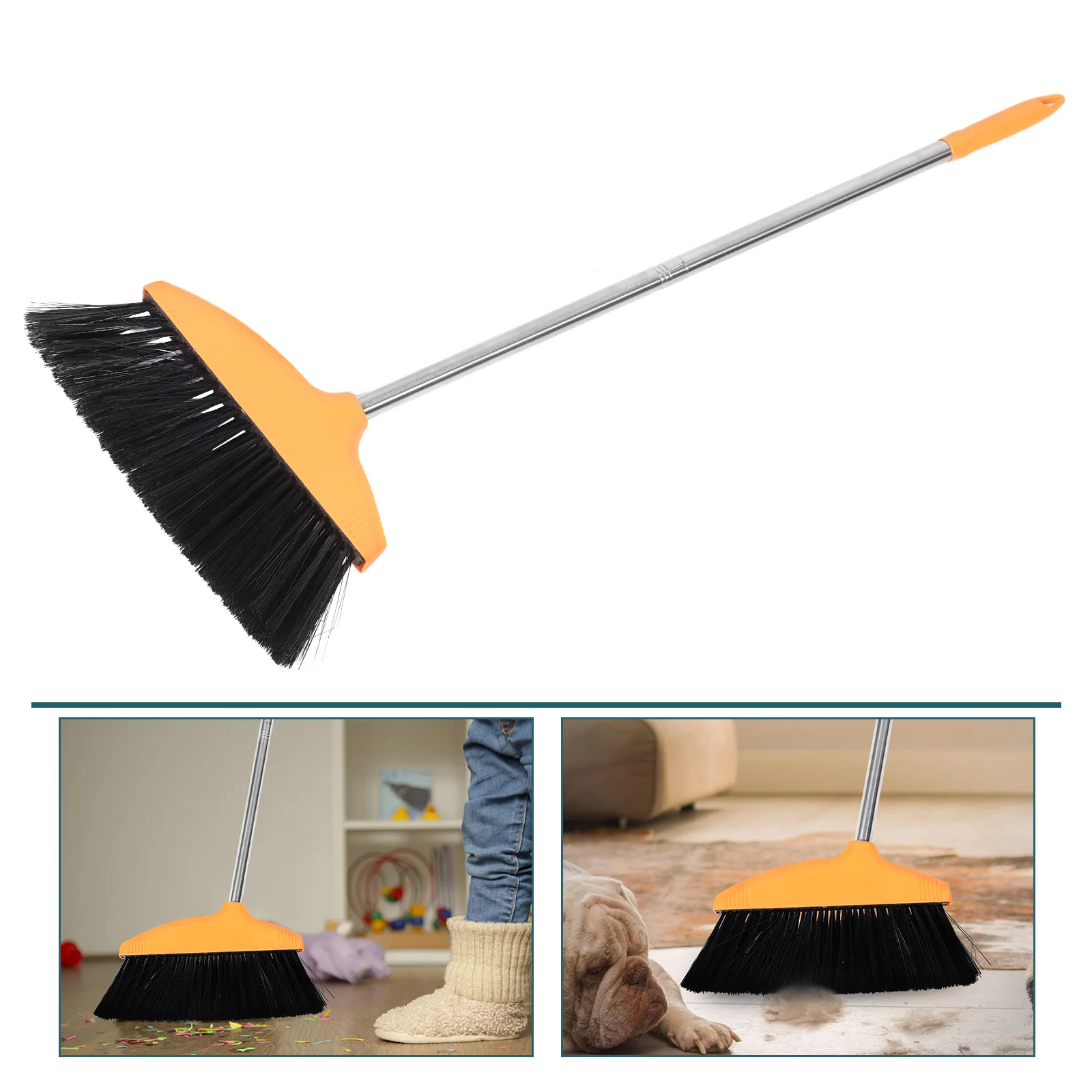 Broom Garage Plastic Angle Lawn Heavy Duty Floor Trash Lobby Clean Courtyard Garbage Brooms Shop