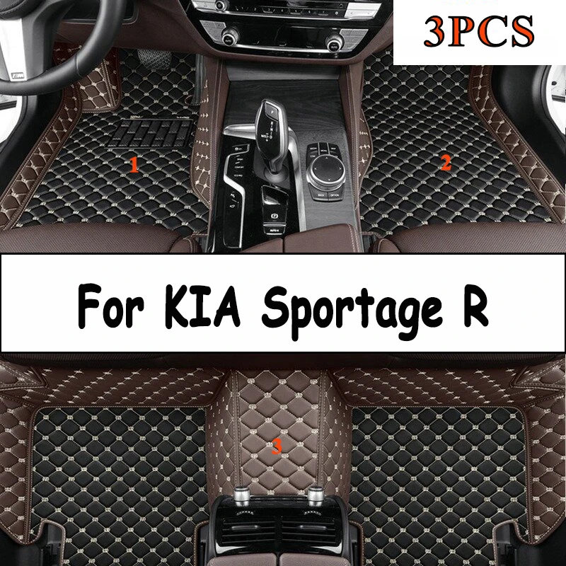 

Car Floor Mats For KIA Sportage R 2017 2016 2015 2014 2013 2012 2011 Car Interior Accessories Waterproof Anti-dirty Leather Rugs