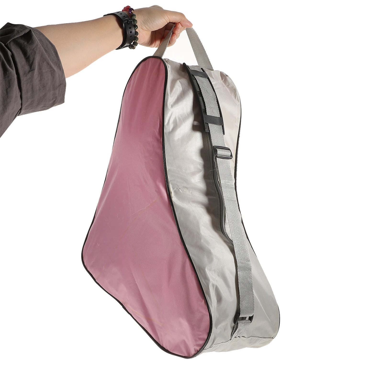 

Roller Skate Bag Pink Handbag for Women Girls Ice Skating Tote Storage Durable Easy Tool Ball Storage