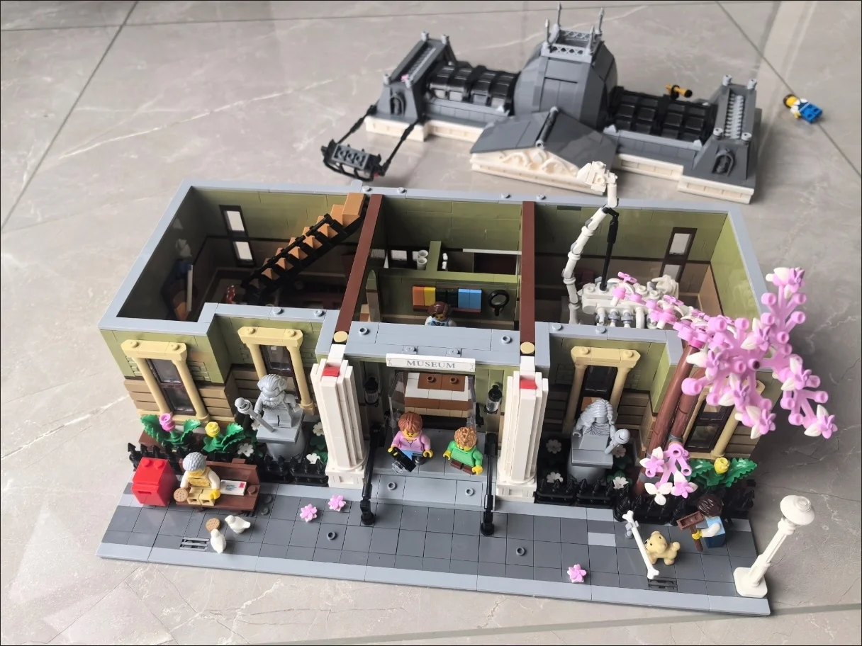 2025 museu de história natural maior conjunto de construção modular arquitetura vista rua blocos de construção brinquedos para crianças presentes natal