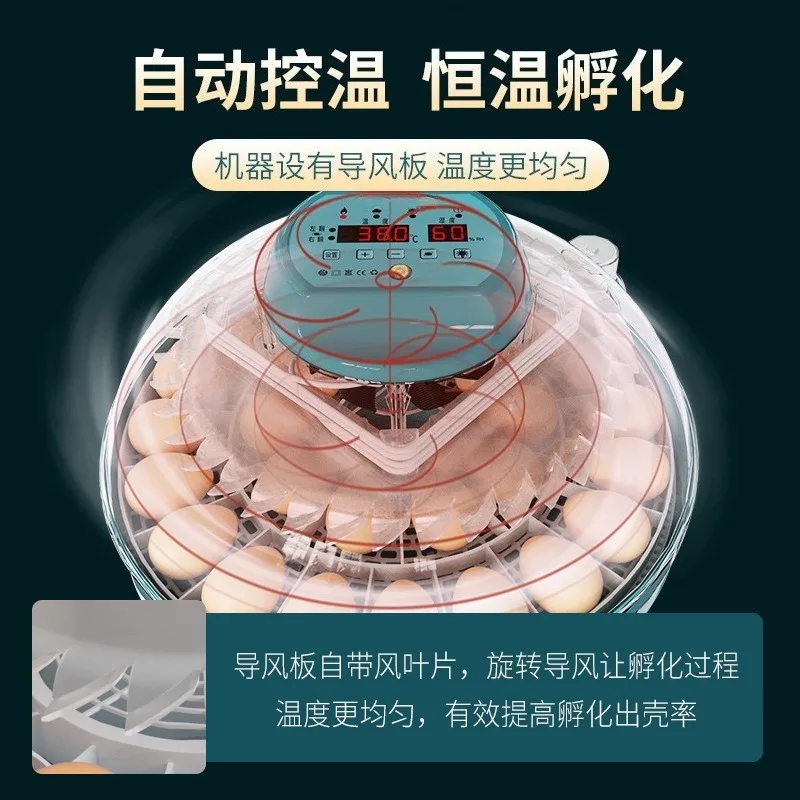 Incubator Small household incubator Automatic intelligent chicken, duck, goose and pigeon egg incubator Parrot egg