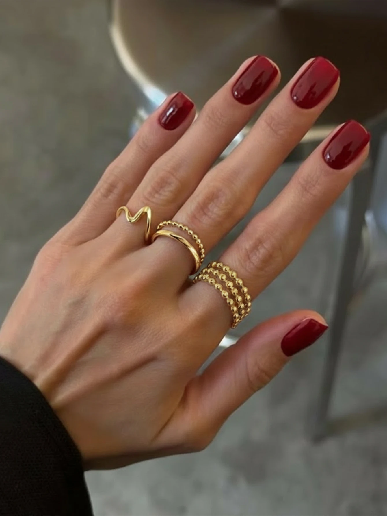 Minimalist Ring Stackable - Minimalistische verstelbare open ringenset, 3-delige stapelbare