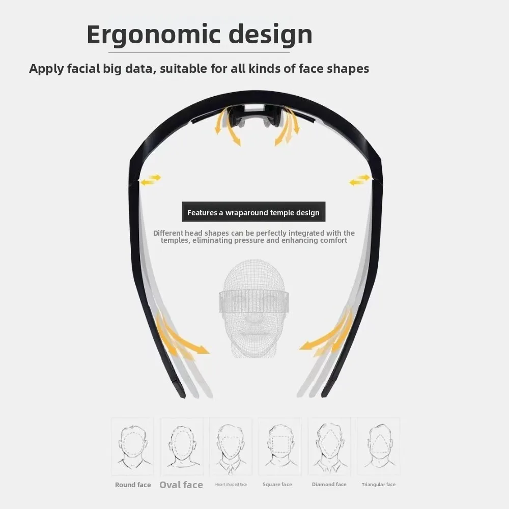 نظارات ركوب الدراجات على الطرق الجبلية الخارجية الجديدة لعام 2026، نظارات شمسية مقاومة للأشعة فوق البنفسجية متغيرة الألوان، مقاومة للصدمات، نظارات مقاومة للماء