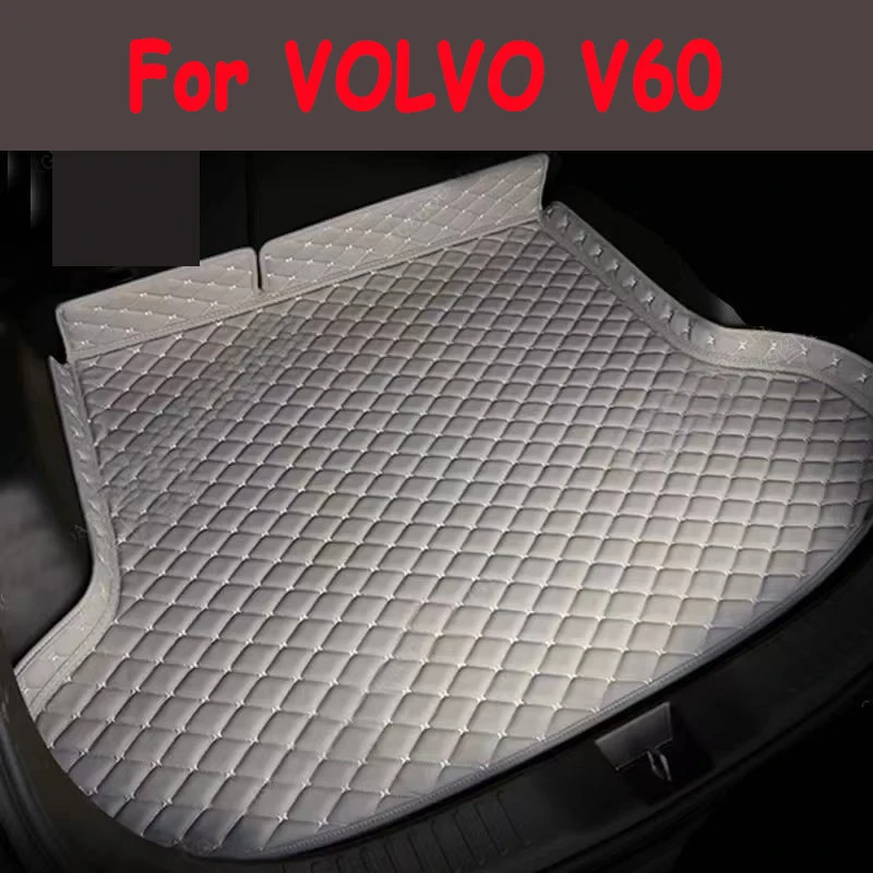 

Car Trunk Mat For VOLVO V60 2020 2021 2022 2023 2024 High quality Leather boot Carpet Interior Accessories