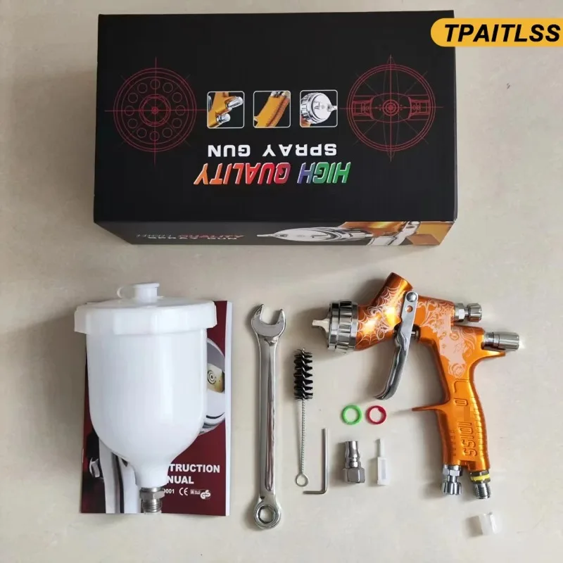 

Tpaitlss GT Pro TE20 Lite HVLP Engraving Spray Gun 1.2/1.3/1.4/1.8mm Fine Nozzle Car Paint Is Used Professionally.