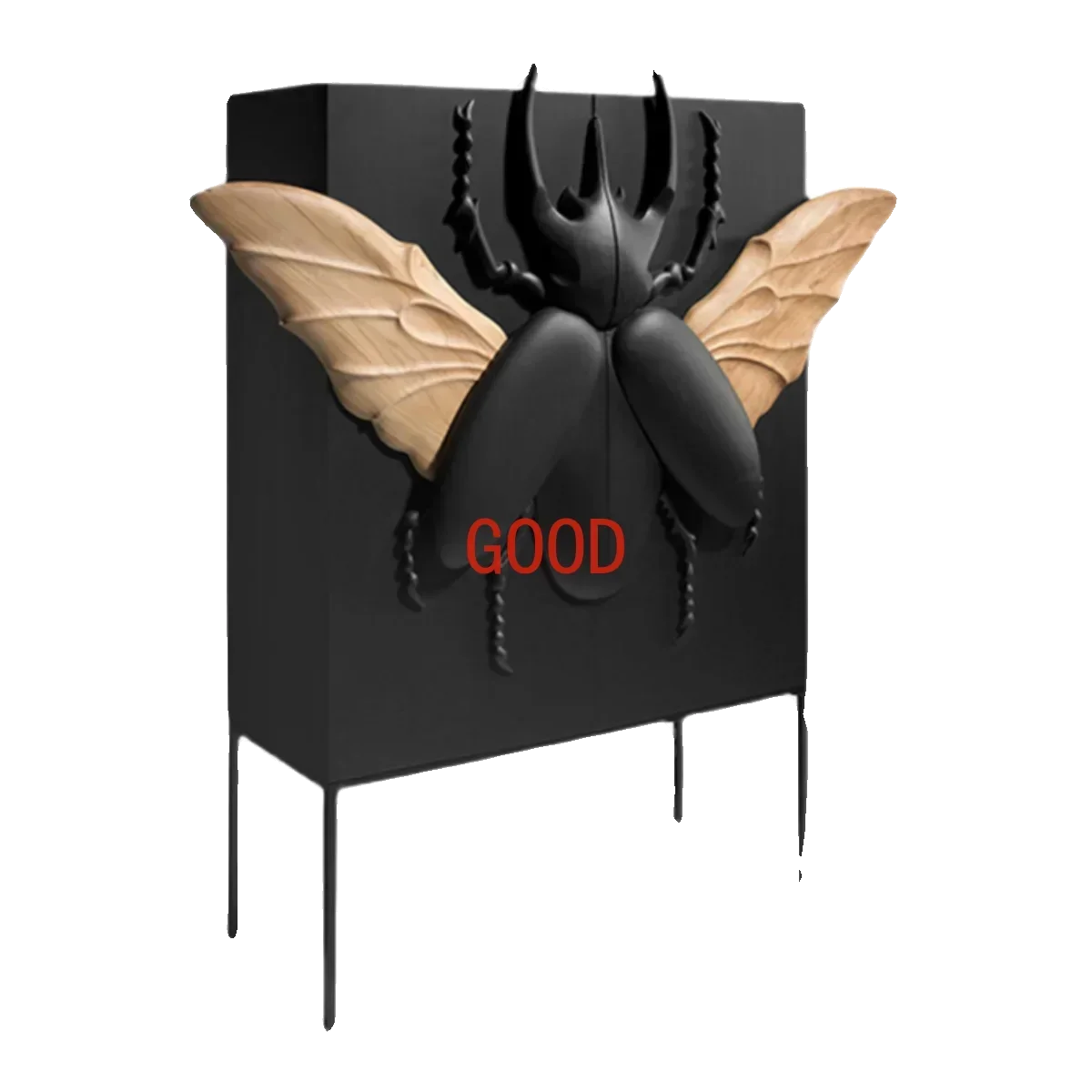 

Paint Sideboard Cabinet Art Entrance Curio Cabinet Black Wine Cabinet Locker