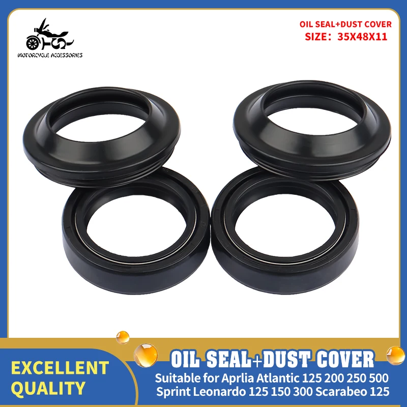 

For Aprlia Atlantic 125 200 250 500 Sprint Leonardo 125 150 300 Scarabeo 125 Front Fork Damper Oil Seal Or Dust Seal 35x48x11
