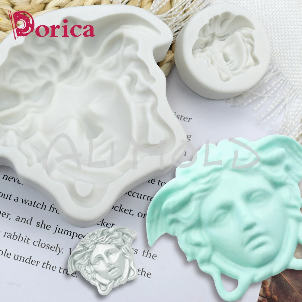 New 2 Size Goddess Head Silicone Mold DIY Fondant Chocolate Cake Decoration Mould Kitchen Cake Decorating Tools Bakeware