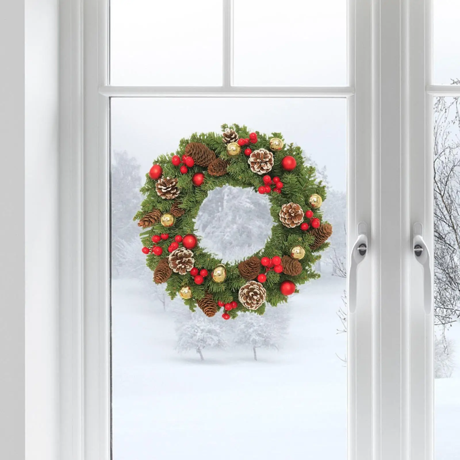 Artificial Christmas Wreath Christmas Holiday Interior Home Decor 11.8