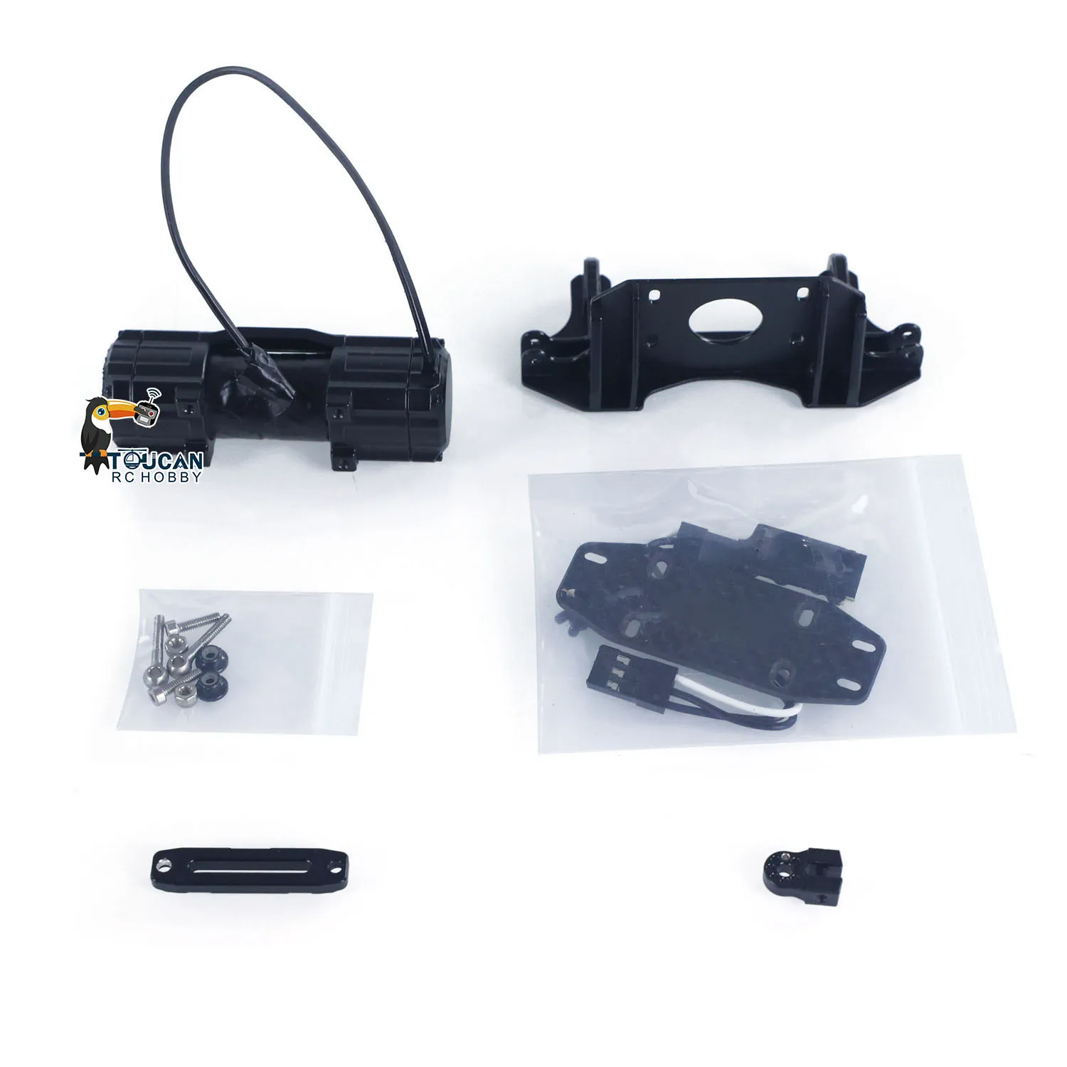

Customized Metal Front Winch with Rack for LikeRC U535 4X4 1/14 RC Rock Crawler Car Remote Control Off Road Vehicles Model Parts