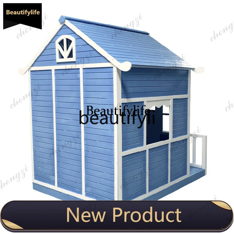 D5556 Kindergarten Outdoor Small Wooden House Play Wooden House Large Toy Small Wooden House Game Room