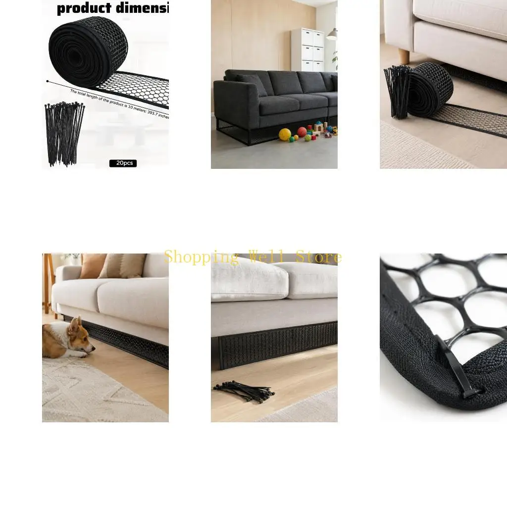 KX4B Flexible Pet Barrier Roll for Low Clearance Beneath Furniture