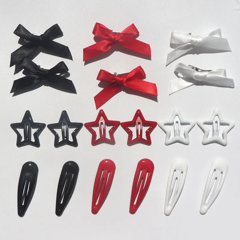 18/27/45Pcs Trendy Star Bow Waterdrop Combo Haar Clip Y2K Stil Haar Clips Für Frauen BB Clip Haarnadeln Haar Zubehör – Detail 7