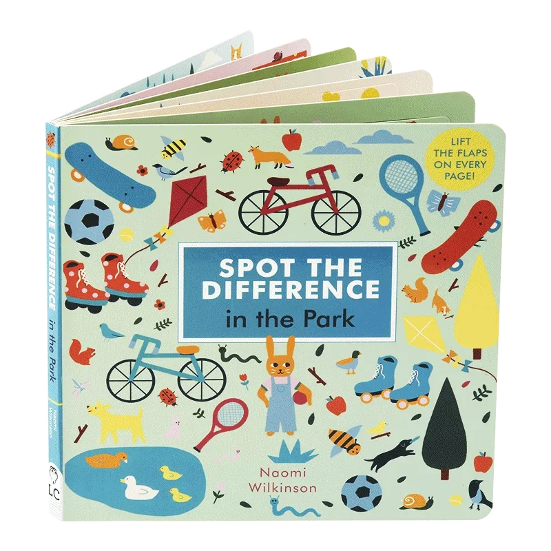 Spot the Difference In the Park, Children's books aged 3 4 5 6, English picture books, 9781786030993