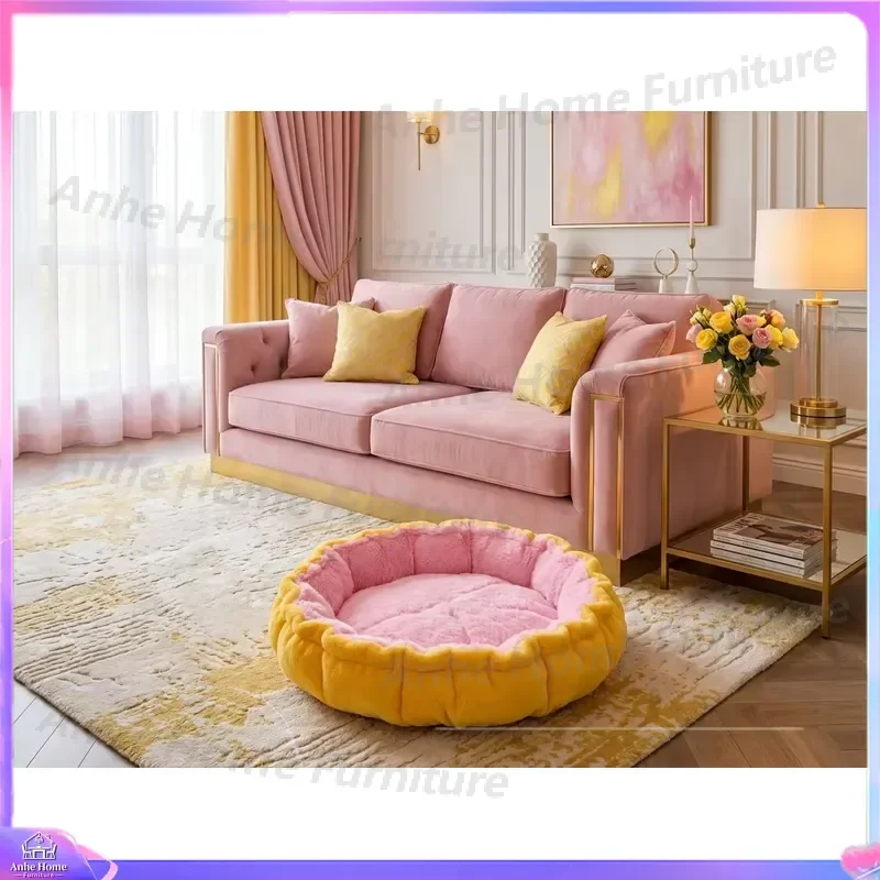 Luxury Cat Bed Large Plush Pet House Warm Winter Dog Bed Soft Furry Cave Kennel Indoor Outdoor Durable Eco Friendly Furniture