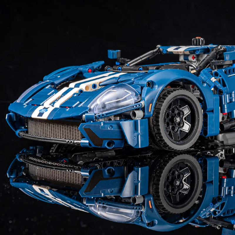 1466PCS Technical Blue 2022 Ford GT Sport Car Building Blocks 42154 MOC Assemble Bricks Vehicle Toys Gift For Children Kids