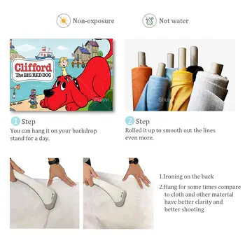 可愛卡通大紅狗克利福德主題背景幕布 兒童生日派對裝飾橫幅 嬰兒派對拍照道具 兒童禮物 12 最佳銷售 大紅狗克利福德 - №6