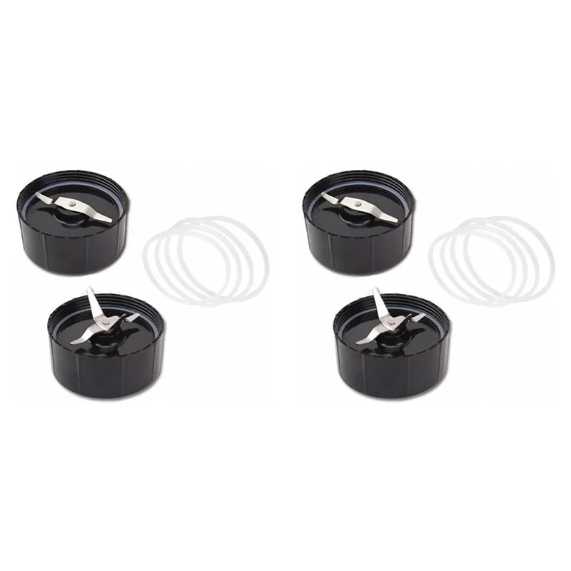 

【PASSIONE】2 комплекта сменных крестообразных и плоских лезвий — запасные части с дополнительными 8 прокладками для блендера-соковыжималки мощностью 250 Вт.