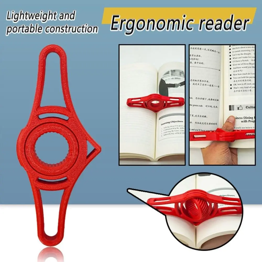 New Plastic Thumb Book Holder Spreader Marking Sign Reading Bookmark Pages Guide Convenient Book Page Holder Student Use