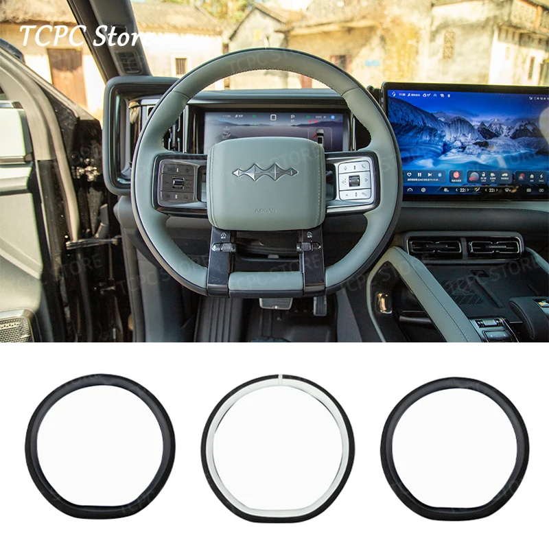 

For BYD Formula Leopard 5 Denza B5 car micro fiber leather Steering Wheel Cover Steering Wheel Cover Anti-Slip Comfortable Grip