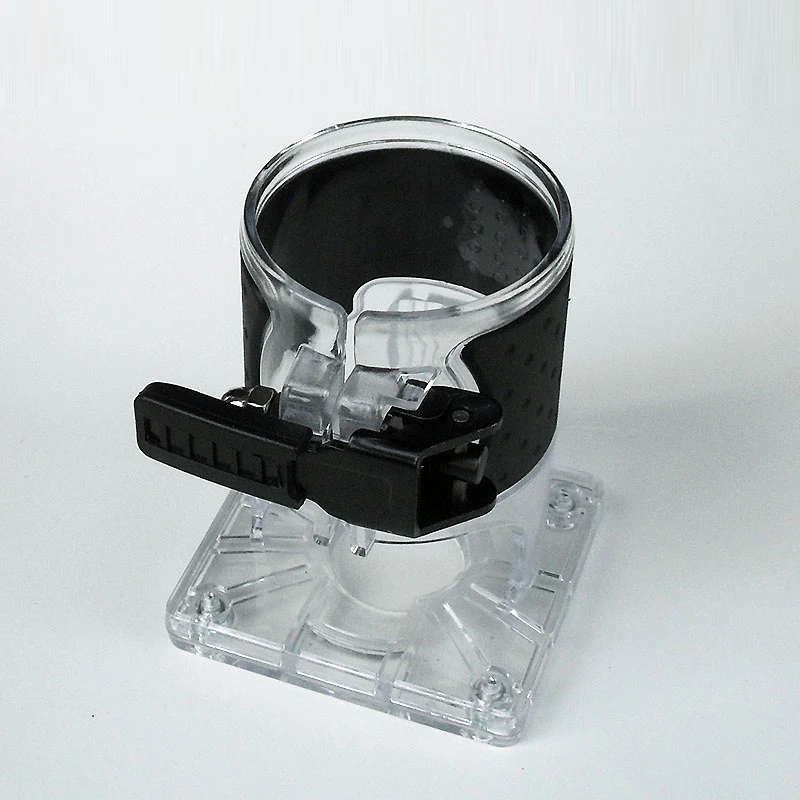 

1PCS Woodworking Edge Trimming Machine Base Airplane Frame Small Machine Transparent Cover Guide Seat Electric Tool Accessories