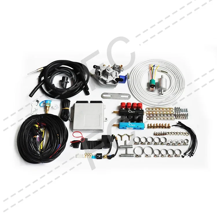 FC 5ta generation diesel lpg gas conversion kit 8 cylinder glp gas sistema de inyecion lpg gas kit for cars