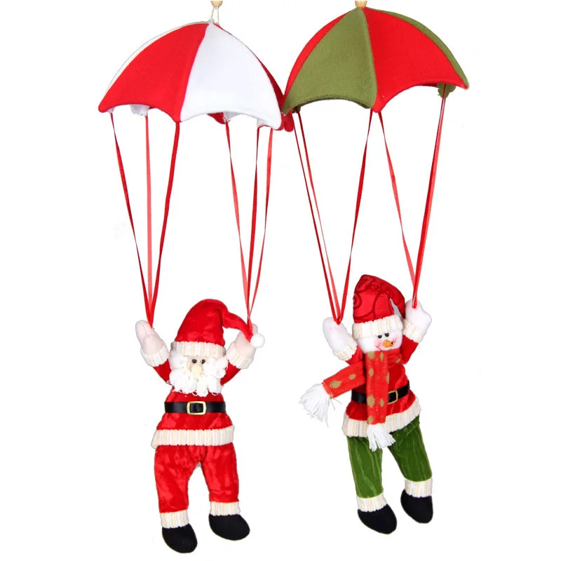 Christmas decoration gifts, atrium pendant dolls, parachute snowman pendants, festive skydiving dolls