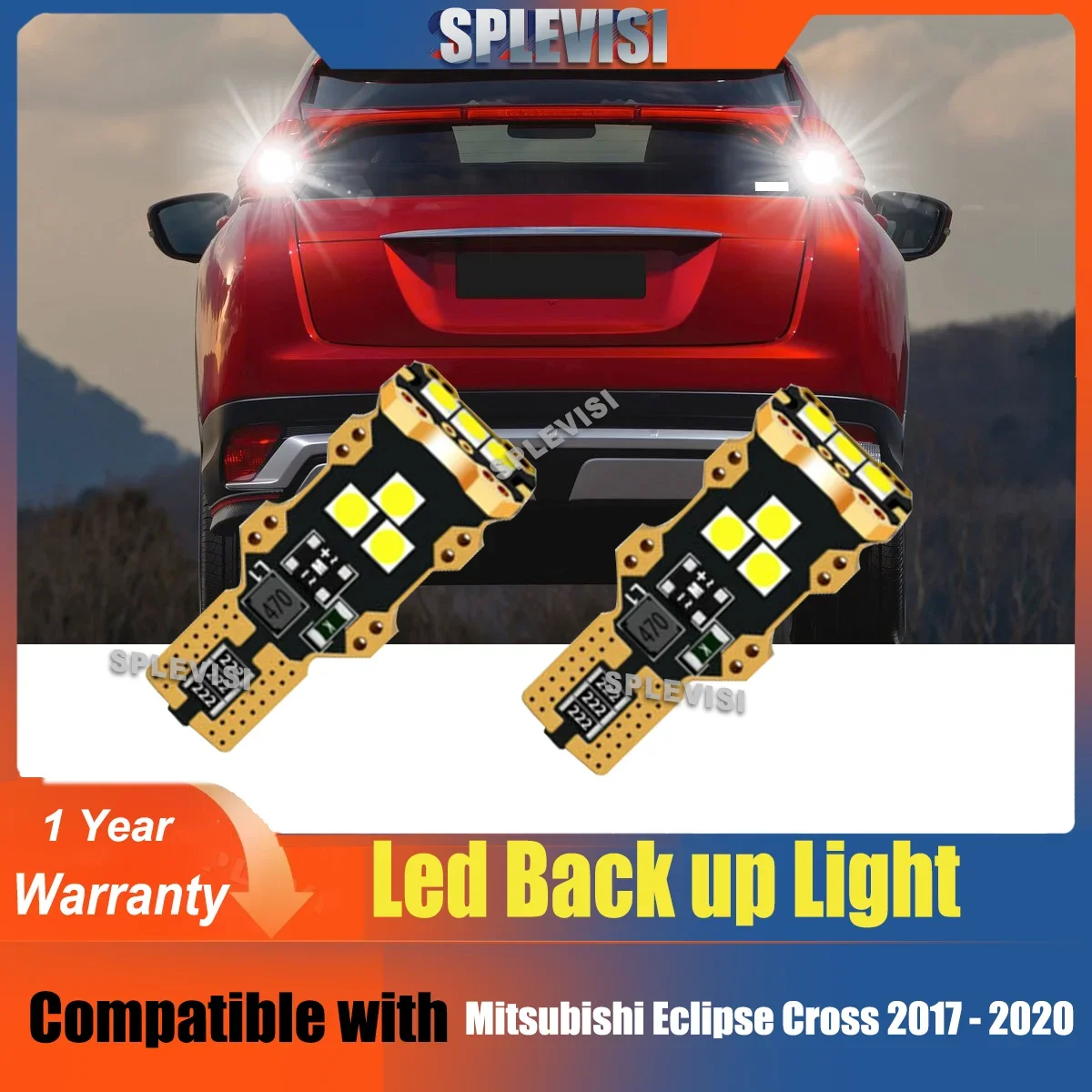 車のリバースバックアップランプ,6000k,白いsmd 3030,ip67レベル,dc12v,三菱asx,eclip cross,galant,suzuki grand vitara,2個