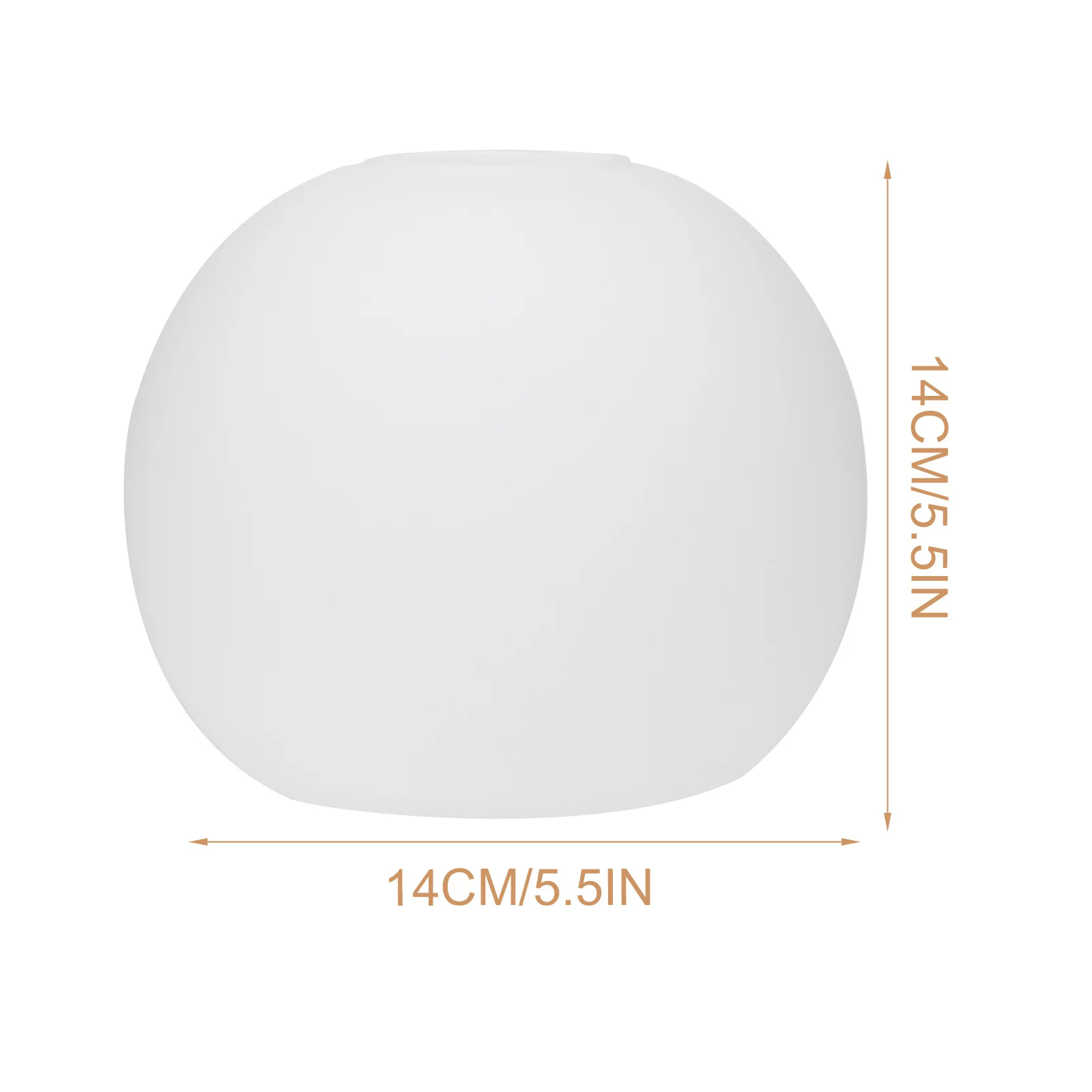 

2Pcs Chic Frosted Glass Lampshade Round Design Easy to Use Desk Light Cover for Most Styles Glass Lampshade Light Cover