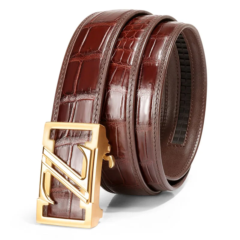 Leather top layer men's belt Fashion casual student youth Korean version all wear denim belt