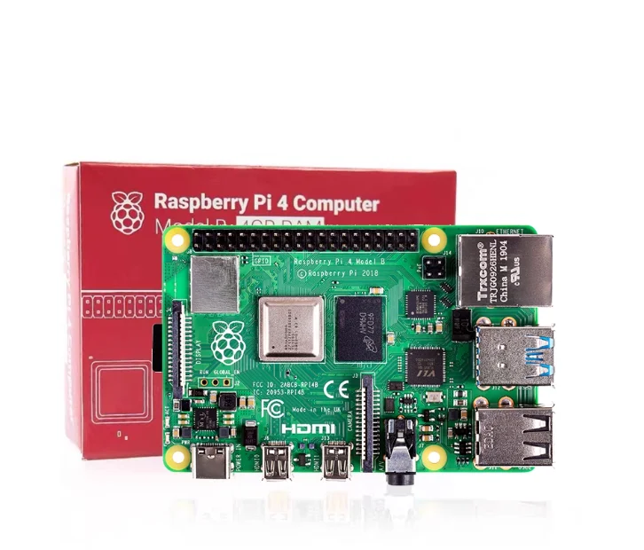 لوحة Raspberry Pi 4 الأصلية الرسمية B 4b Dev 1GB 2GB 4GB 8GB RAM 4 Core CPU 1.5Ghz