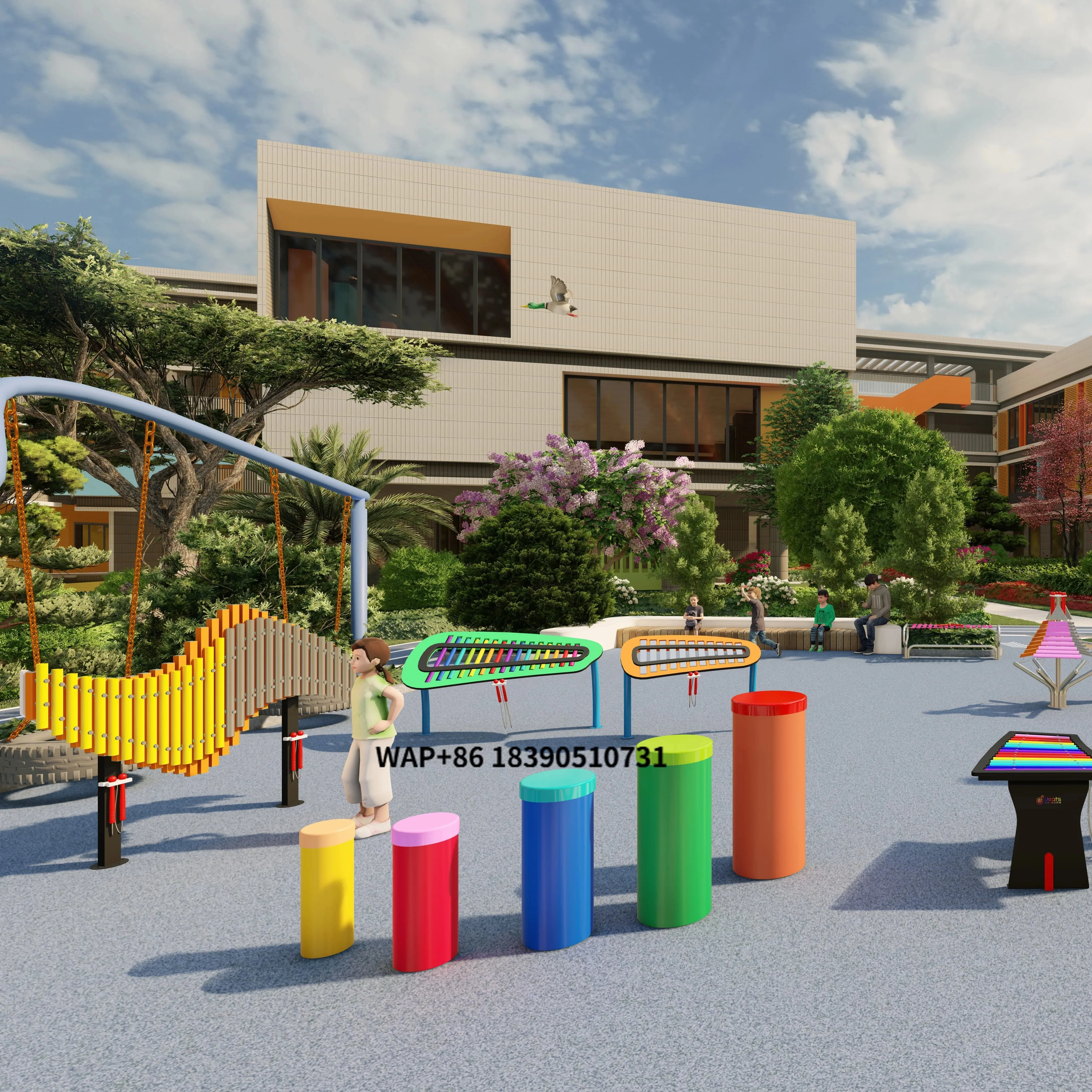 

Outdoor Kids Playground Equipment for Urban Space