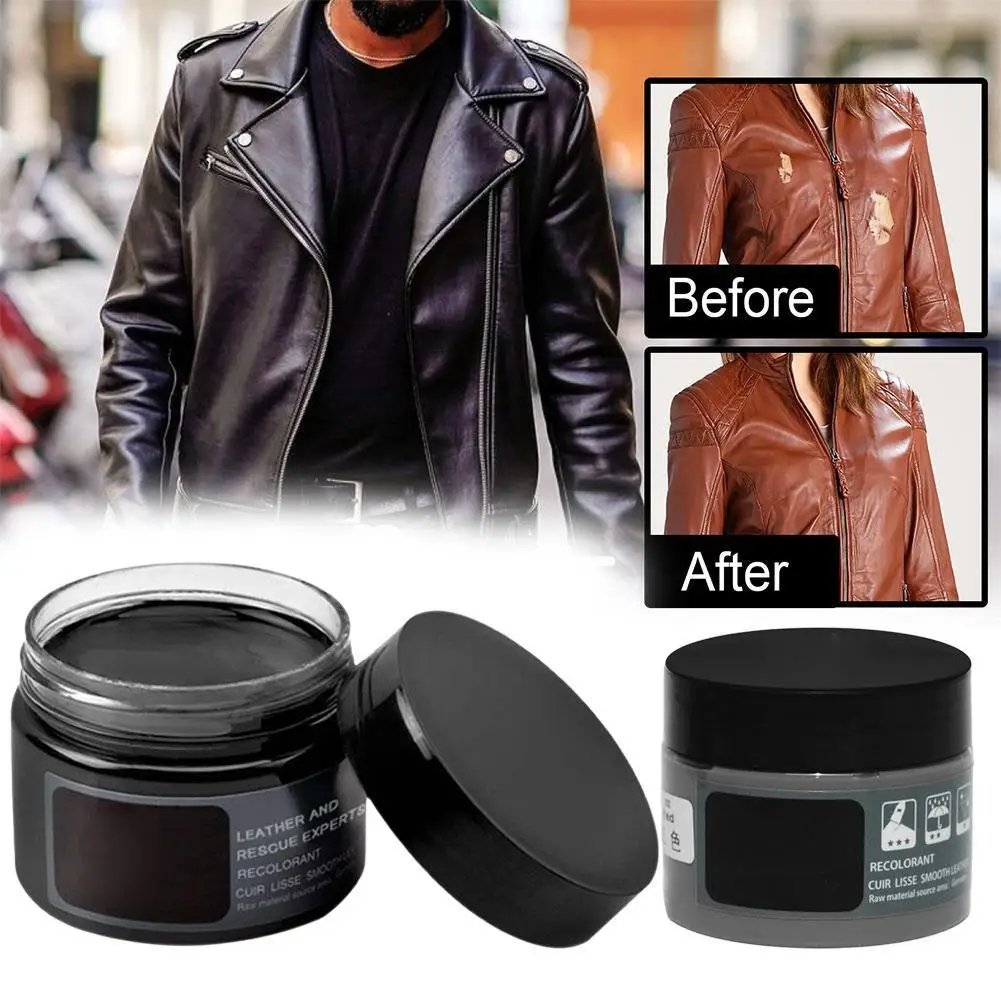 

Car Leather Touch-up Paste Skin Recoloring Balm No Heat Repair Tool Auto Seat Holes Scratch Cracks Rips Restoration Set Shoes