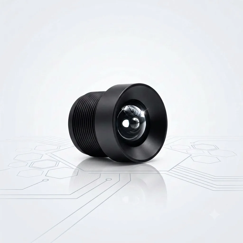 5MP 2.4mm M12 Wide Angle No Distortion Lens for OpenMV Camera, 850nm/940nm Narrowband Filter, Industrial Face Recognition Vision