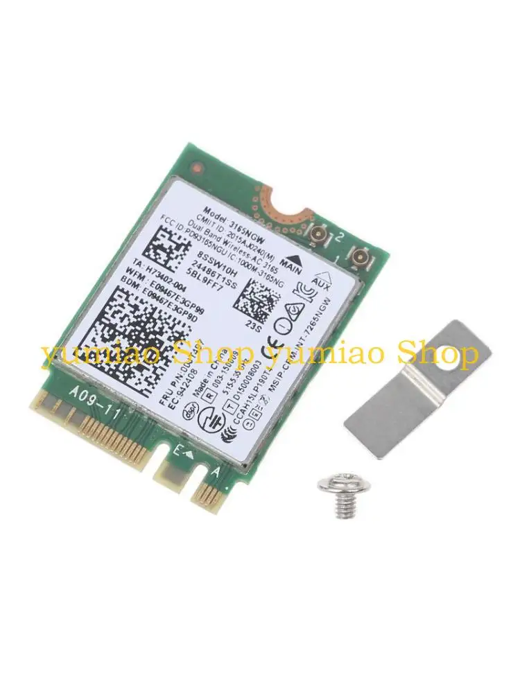 

587B 3165NGW NGFF Wireless-AC Wi-Fi сетевая карта 2 4 802.11ac Bluetooth-совместимая двухдиапазонная Wi-Fi карта для