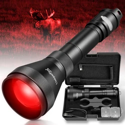 UniqueFire-Kit de lampe de poche LED zoomable aste USB C pour la chasse en plein air, lumière rouge, variateur, indicateur de commutation, H5, XPE