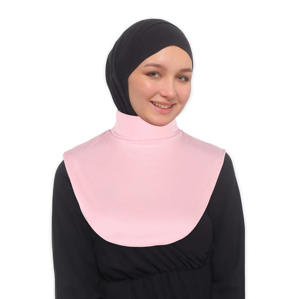 Morbida copertura per il collo delle donne musulmane Colletto finto Copertura completa Collo alto Copri collo di tartaruga Abbigliamento islamico Accessorio per vestiti da donna