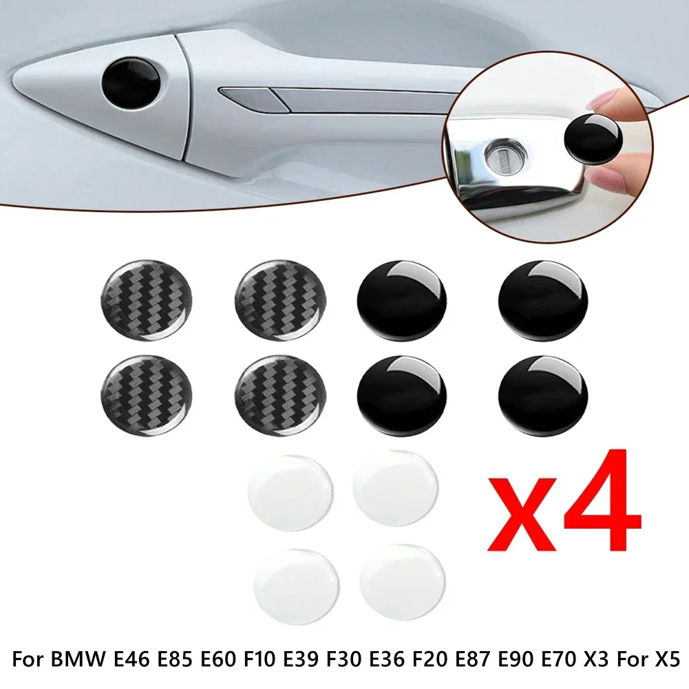 

Наклейка на дверной замок автомобиля, защита замочной скважины, черный, белый, черный, украшение автомобиля, стиль автомобиля, защитный слой, белый, нет