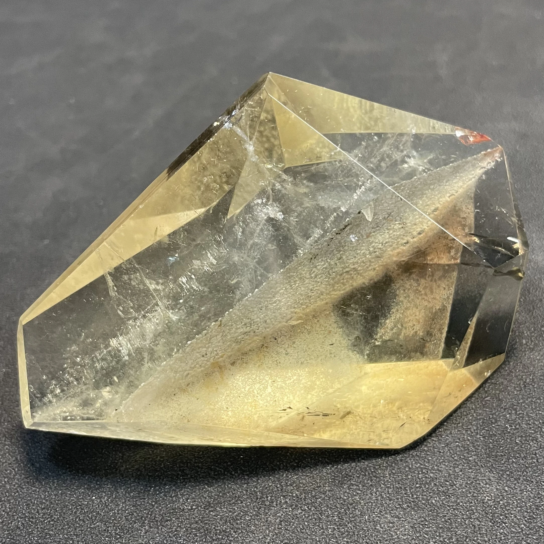 199g Natural Minerals Stone Citrine Crystal FreeForm Polished Quartz Polyhedron Reiki Healing Gift Home Decor Y755