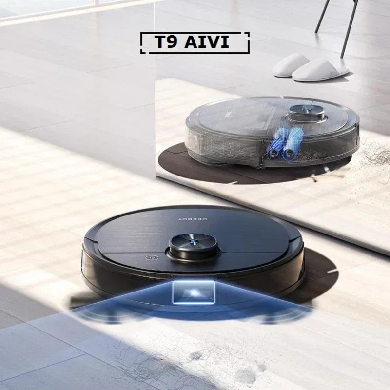 

ECOVACS Deebot T9 AIVI Robot Vacuum Cleaner Super Suction 3000Pa Advanced TrueDetect 3D and TrueMapping and App Upgrade