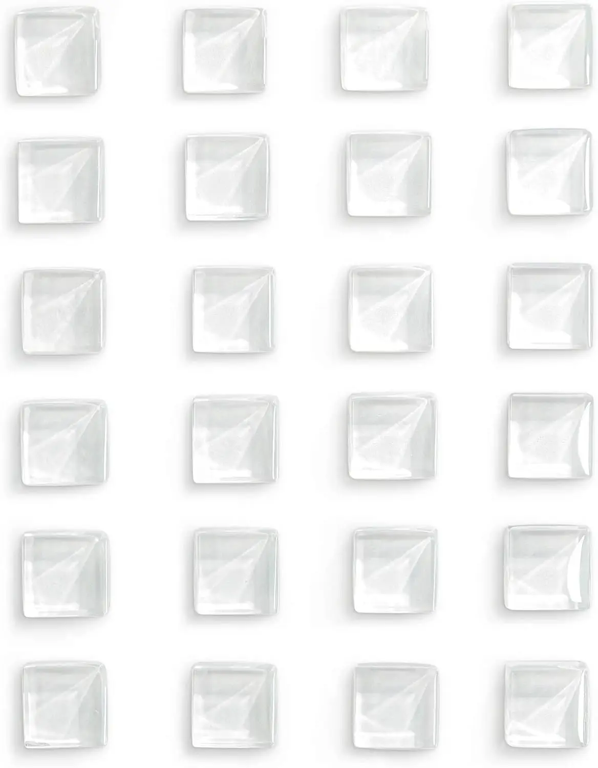 

Fridge Magnets Refrigerator Magnets for Fridge Cute Glass Magnets Decorative Kitchen Office (White)