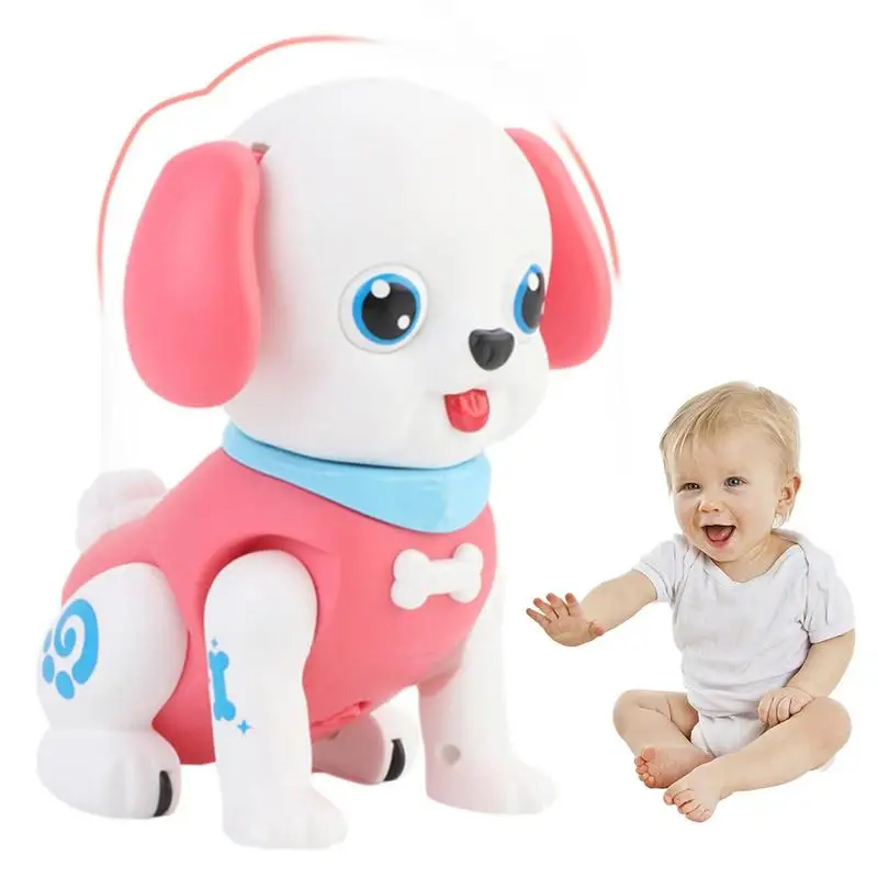 Robot Dog Toy Battery Powered Dog With Sound Interactive Puppy Toy Walks Barks Signs Gift Idea For Kids 3 4 5 6 7 8