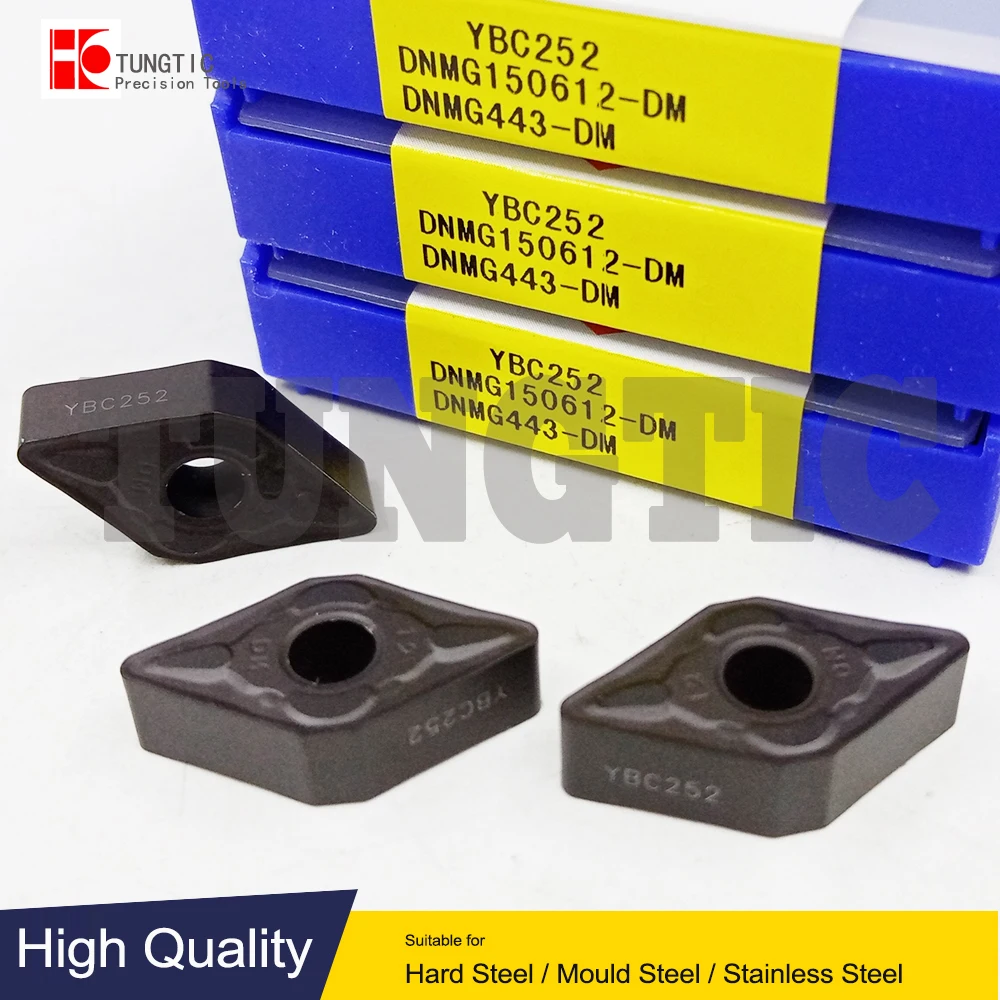 

DNMG150612-DM YBC252 DNMG150612-TC YB7315 CNC Machining Lathe Cutting Tool Metal Turning Tools Inserts DNMG 150612